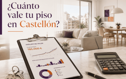 Valoración profesional de un piso en Castellón antes de ponerlo en venta.