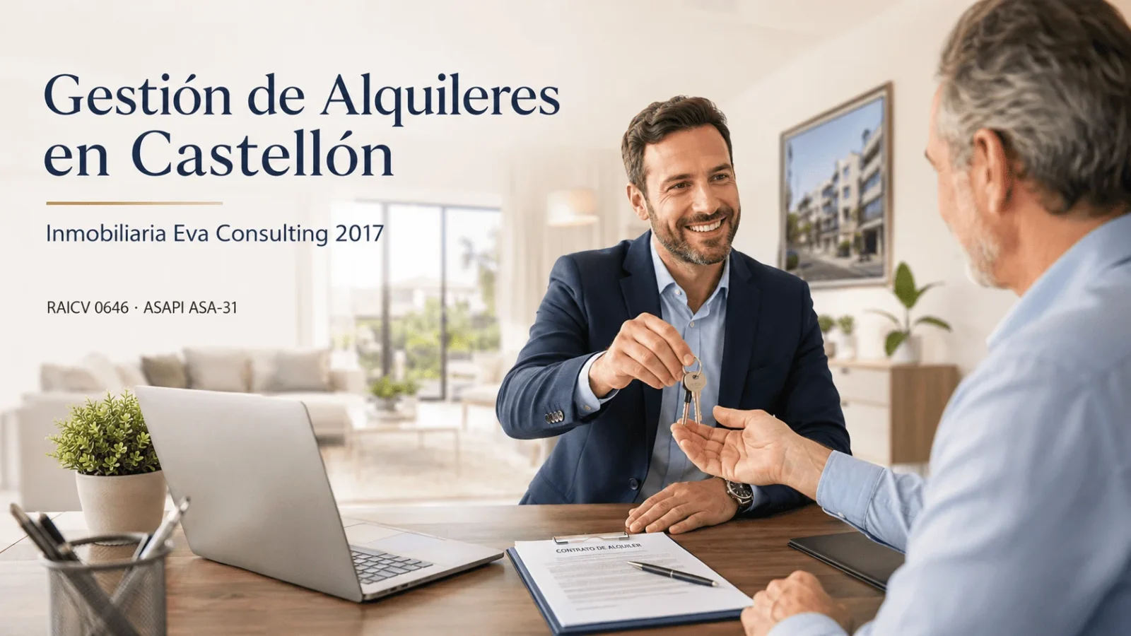 Gestión de alquiler de vivienda en Castellón con Inmobiliaria Eva Consulting 2017